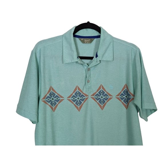 Original Penguin by Munsingwear Mint Green Short Sleeve‎ Polo Mens M - Picture 3 of 5